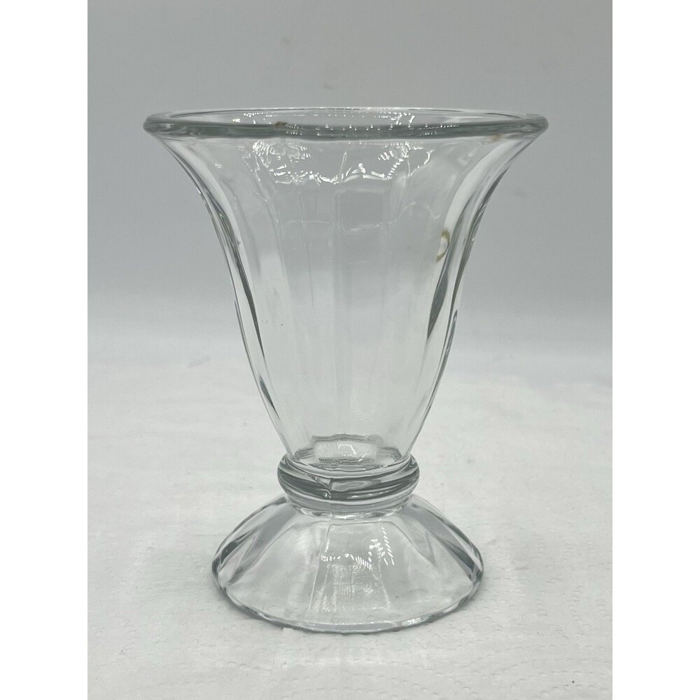 1 Vintage Libbey Tulip Shape Footed Sundae Dessert Ice Cream Dishes HEAVY